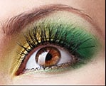 Зеленый макияж для карих глаз