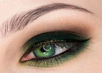 Зеленый макияж для зеленых глаз