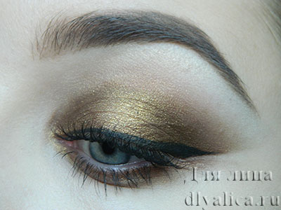 Золотисто-бронзовый макияж