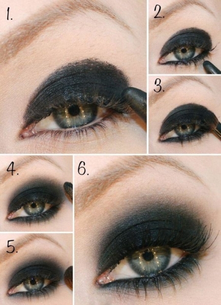 Как сделать темный макияж глаз?