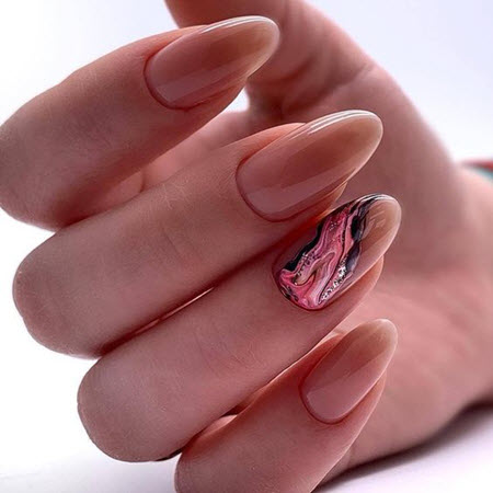 Актуальный нюдовый маникюр 2021 - фото нового модного дизайна ногтей