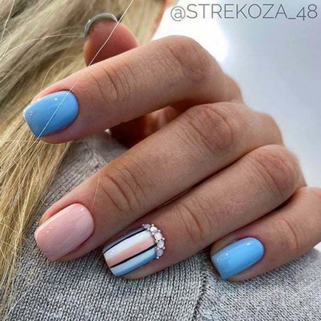Красивый дизайн ногтей на короткие ногти 2022. Более 100 фото модного маникюра