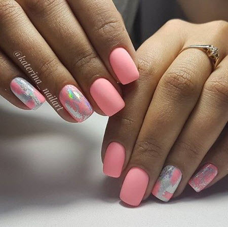 Красивый розовый маникюр 2020-2021. Фото трендового дизайна на короткие и длинные ногти