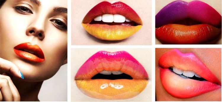 Модные тенденции в макияже: восхитительные губы омбре (амбре)