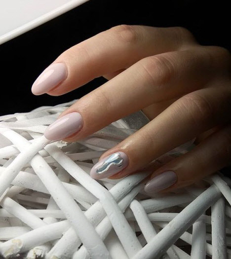 Новинки маникюра 2019-2020 - техника отрывания единорога или жидкий металл на ногтях. Фото модных и красивых сочетаний на короткие и длинные ногти