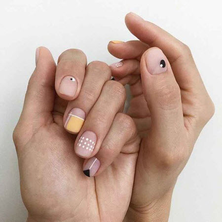 Модный маникюр на короткие ногти 2021-2022. Более 100 фото модных дизайнов ногтей