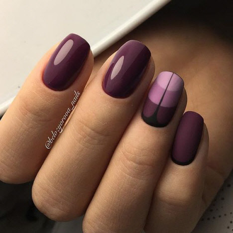 Темный маникюр 2020 - фото новинки красивого дизайна ногтей на короткие и длинные ногти